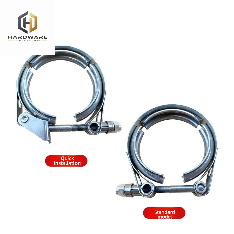 Exhaust V Band Clamp Flange Kit Stainless - Eplus Auto 304 Edelstahl V-Band Klemme