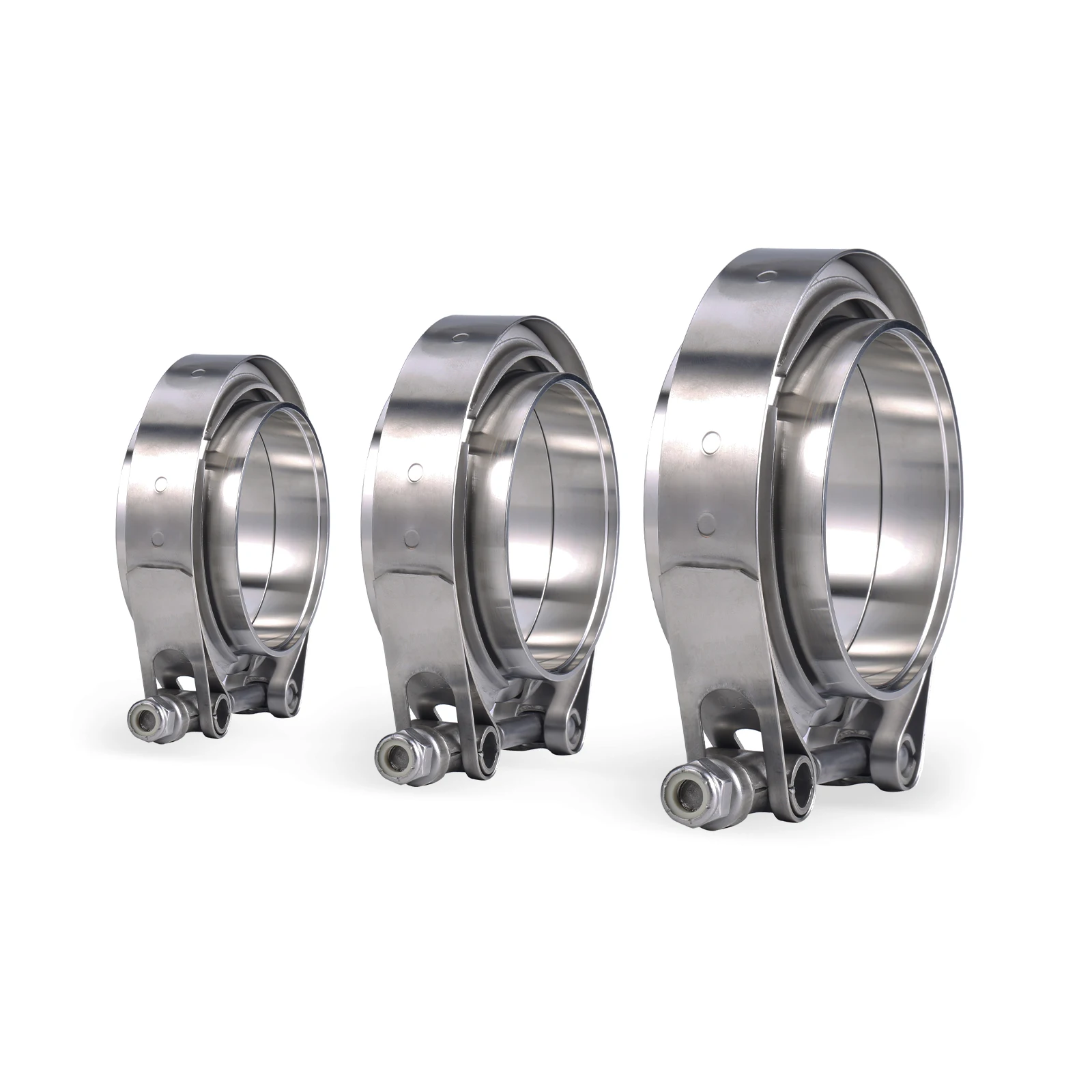 Exhaust V Band Clamp Flange Kit Stainless - 304 Edelstahl 2
