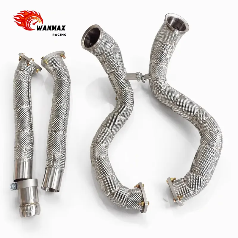 Exhaust V Band Clamp Flange Kit Stainless - 304 Edelstahl Performance Frontauspuff-Kit für Aston