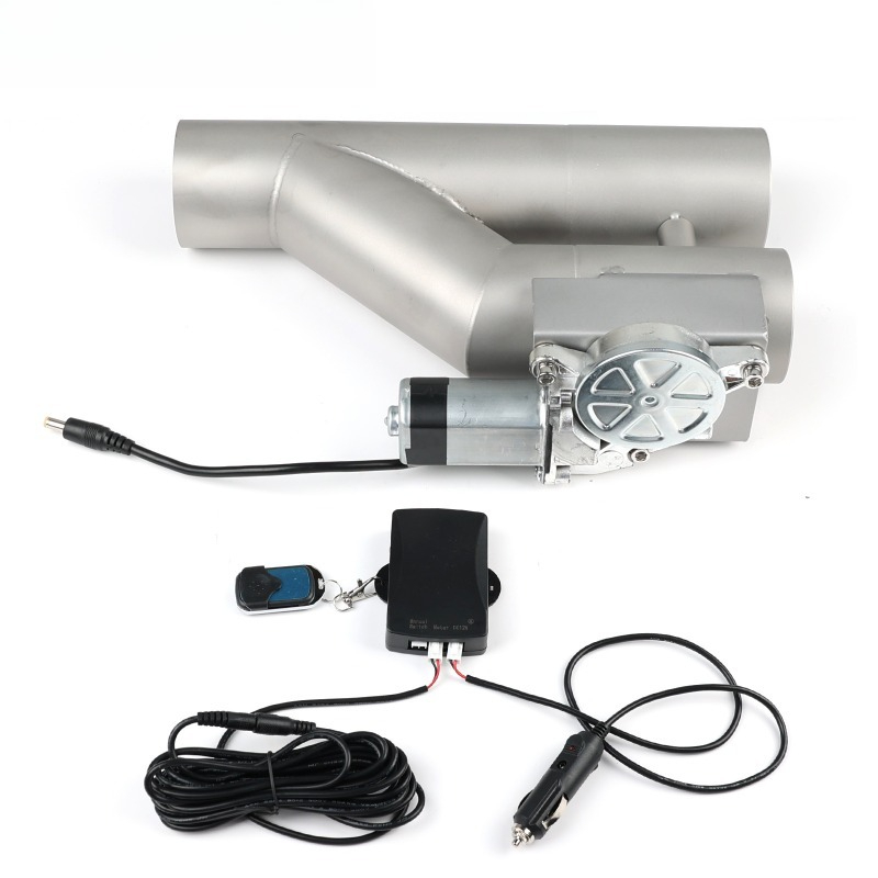 Dual Exhaust Cutout Valve Y Pipe Stainless - Edelstahl Y-Form Doppel-Auspuffklappe mit Fernbedienung Elektrisches
