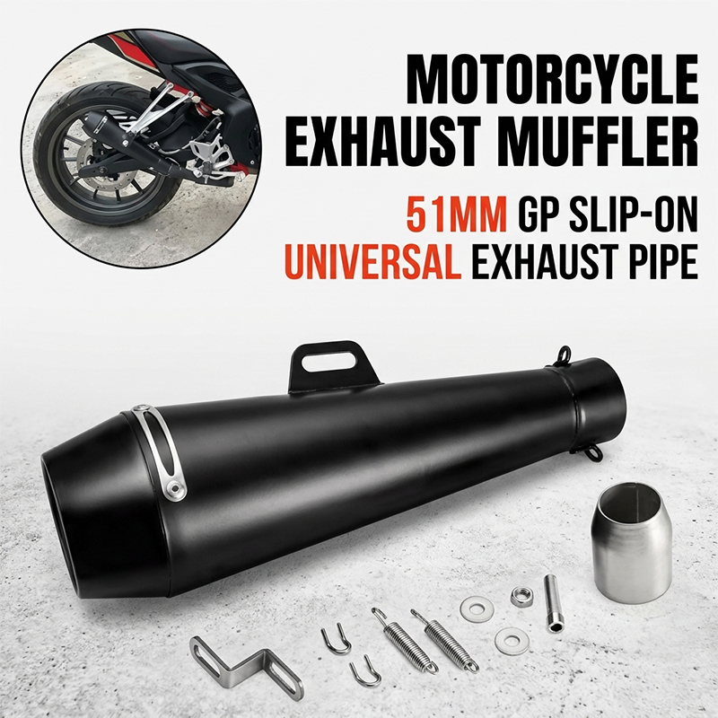 51mm Motorrad-Auspuff-Schalldä – Exhaust Muffler Stainless Steel Universal Bewertung und Preis