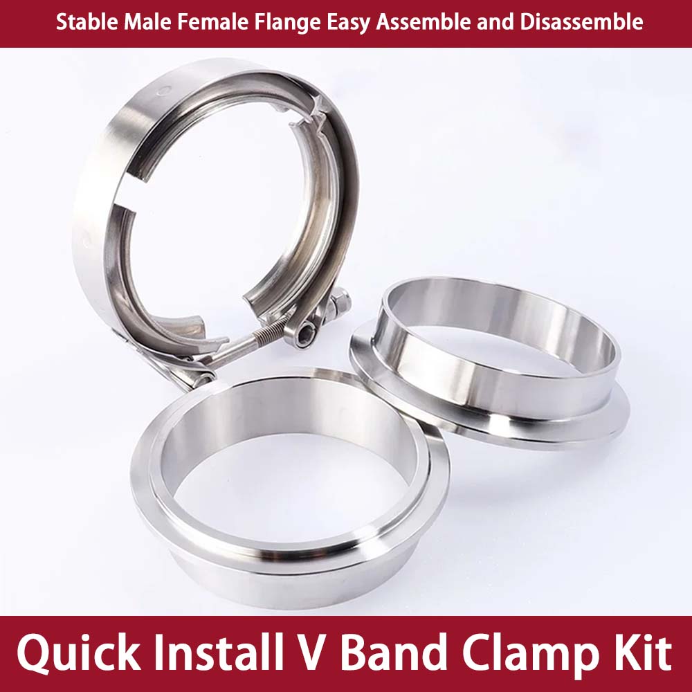 Universelles 304 Edelstahl V-B – Exhaust V Band Clamp Flange Kit Stainless Bewertung und Preis