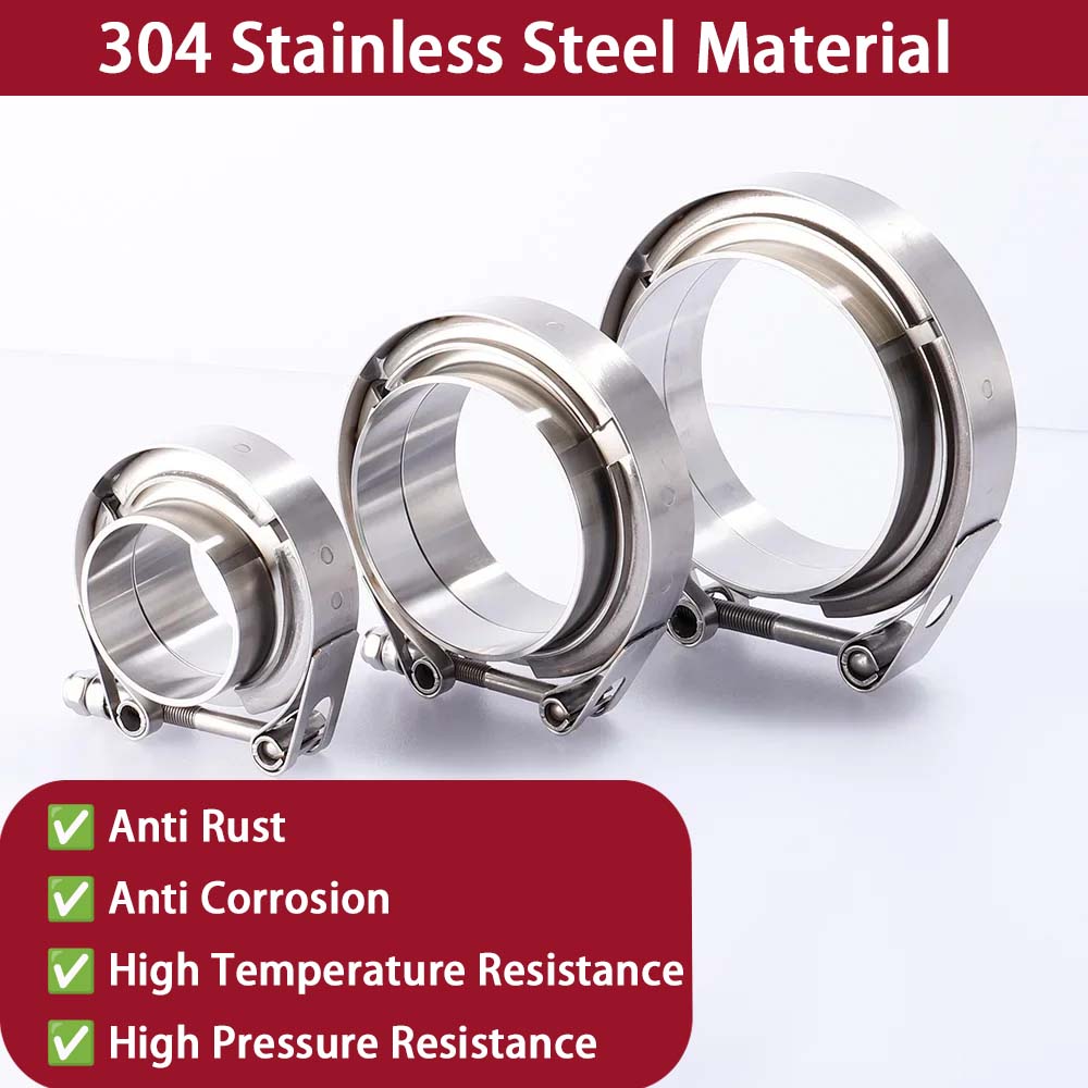 Universelles 304 Edelstahl V-B – Exhaust V Band Clamp Flange Kit Stainless Bewertung und Preis