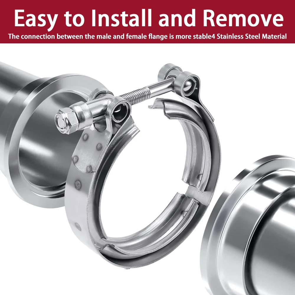 Universelles 304 Edelstahl V-B – Exhaust V Band Clamp Flange Kit Stainless Bewertung und Preis