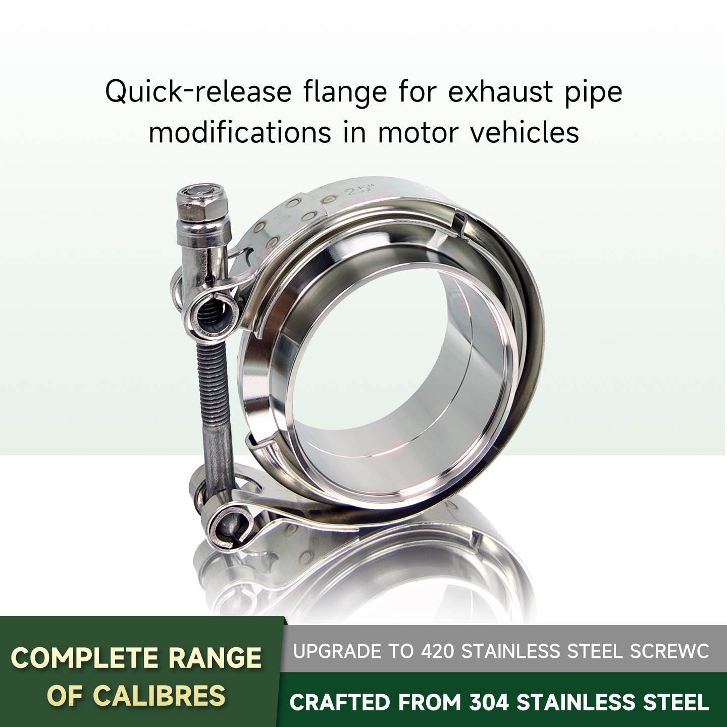 304 Edelstahl V-Band-Klemmsatz – Exhaust V Band Clamp Flange Kit Stainless Bewertung und Preis