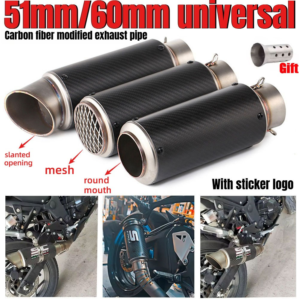 Universelles 51 mm/60 mm modif – Exhaust Muffler Stainless Steel Universal Bewertung und Preis