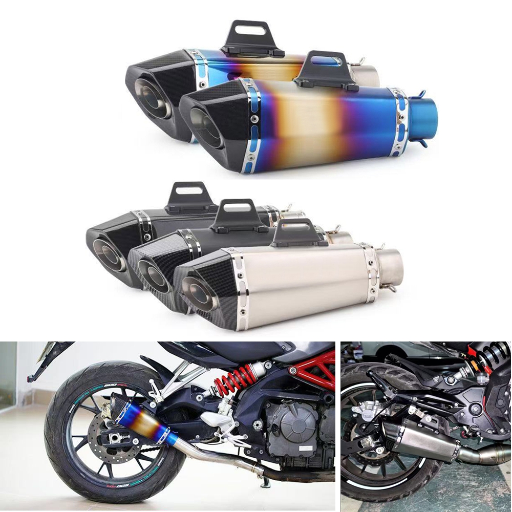 Universeller 51mm Einlass Moto – Exhaust Muffler Stainless Steel Universal Bewertung und Preis