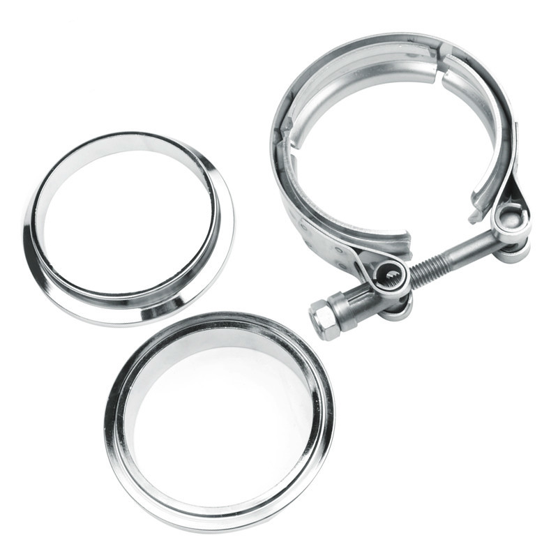 1set 2,5 Zoll 63,5mm Männlich/ – Exhaust V Band Clamp Flange Kit Stainless Bewertung und Preis