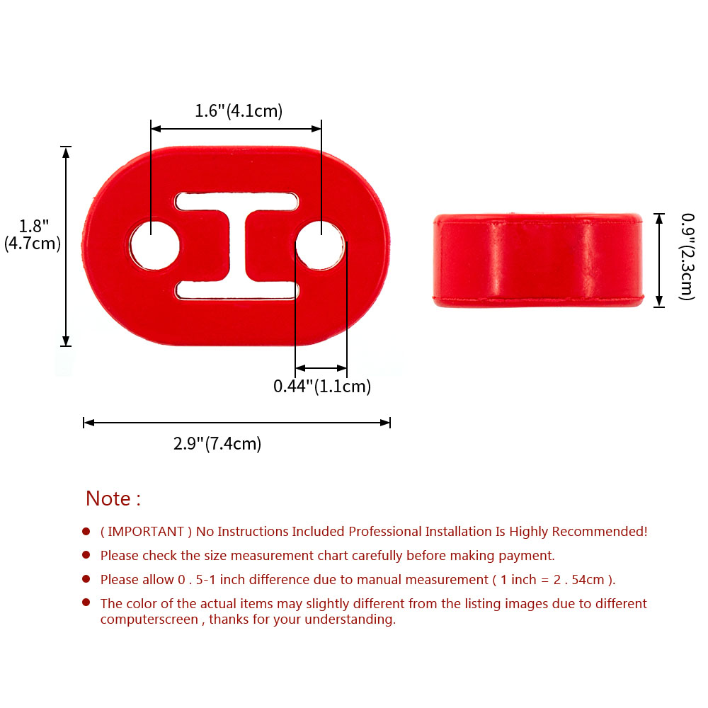 Universelle Auto-Schalldämpfer – Exhaust Hanger Rubber Insulator Heavy Duty Bewertung und Preis