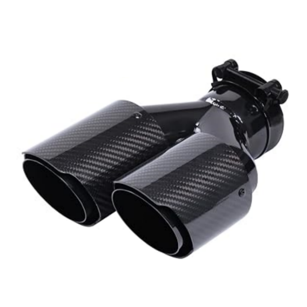 Kohlefaser-Auspuffendrohr mit  – Exhaust Tips Dual Outlet Carbon Fiber 63Mm Bewertung und Preis