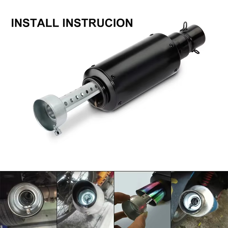 Universeller Motorrad-Auspuff- – Exhaust Muffler Stainless Steel Universal Bewertung und Preis
