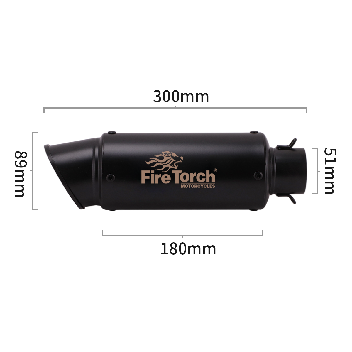 Universelles 51-mm-Motorrad-Au – Exhaust Muffler Stainless Steel Universal Bewertung und Preis