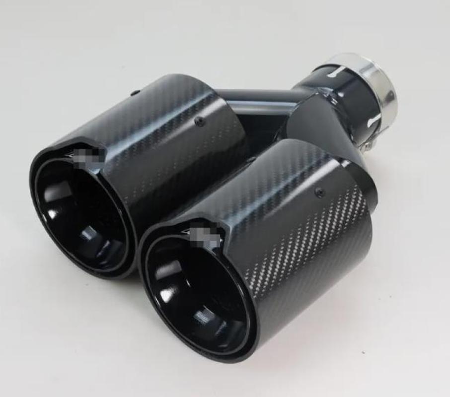 63mm Einlass 101mm Auslass Uni – Exhaust Tips Dual Outlet Carbon Fiber 63Mm Bewertung und Preis