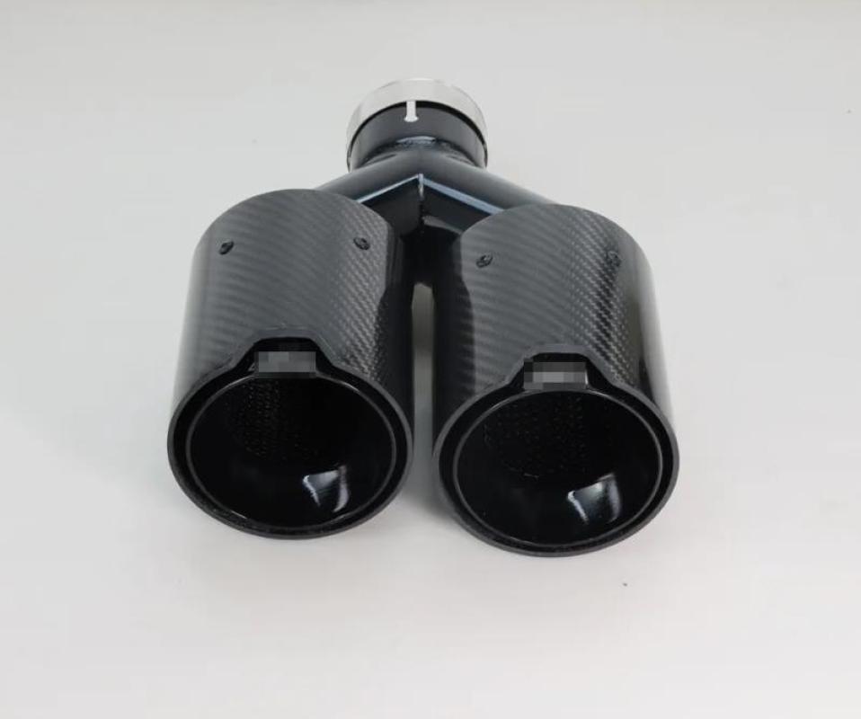 63mm Einlass 101mm Auslass Uni – Exhaust Tips Dual Outlet Carbon Fiber 63Mm Bewertung und Preis