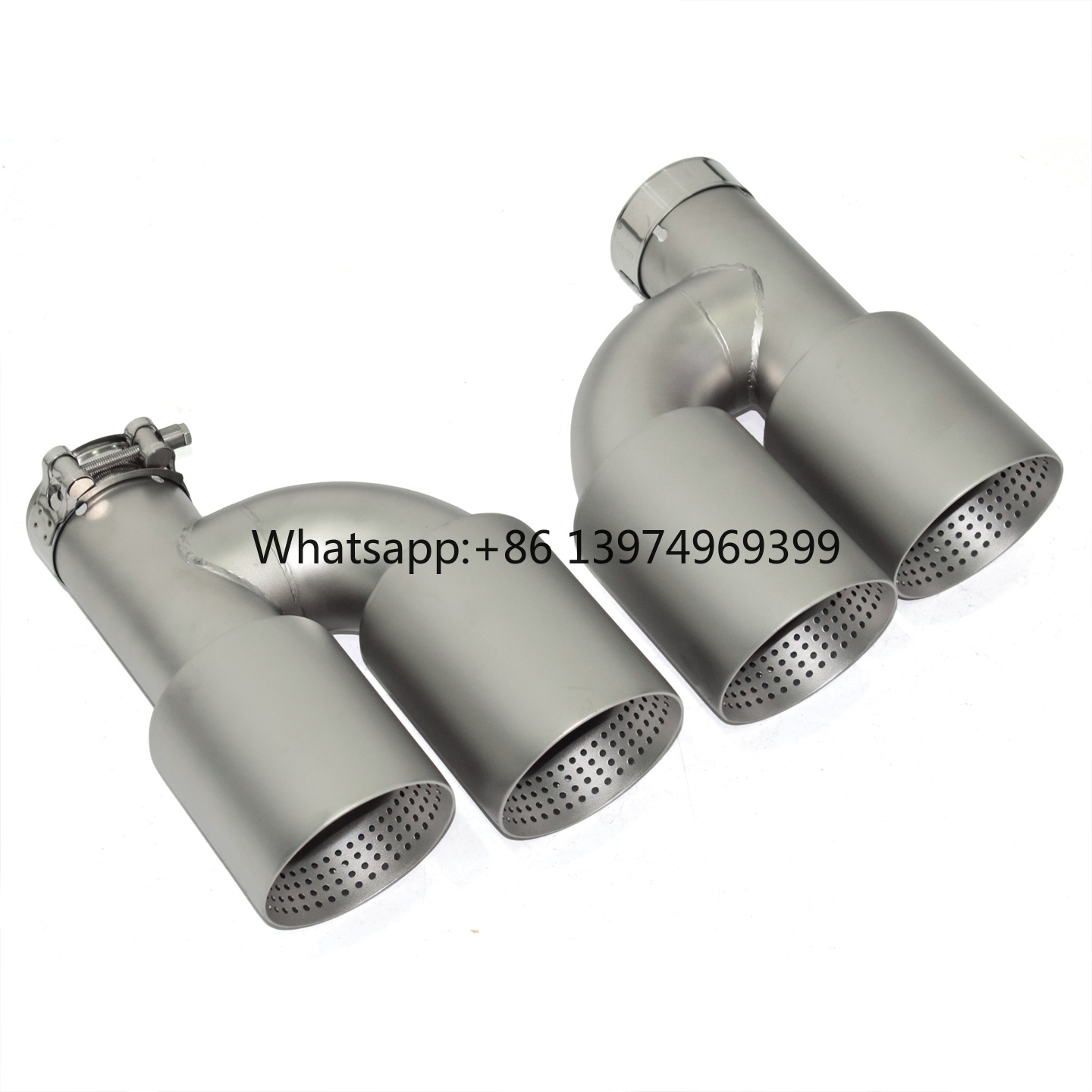 Universelle Mattsilberne Edels – Exhaust Muffler Stainless Steel Universal Bewertung und Preis