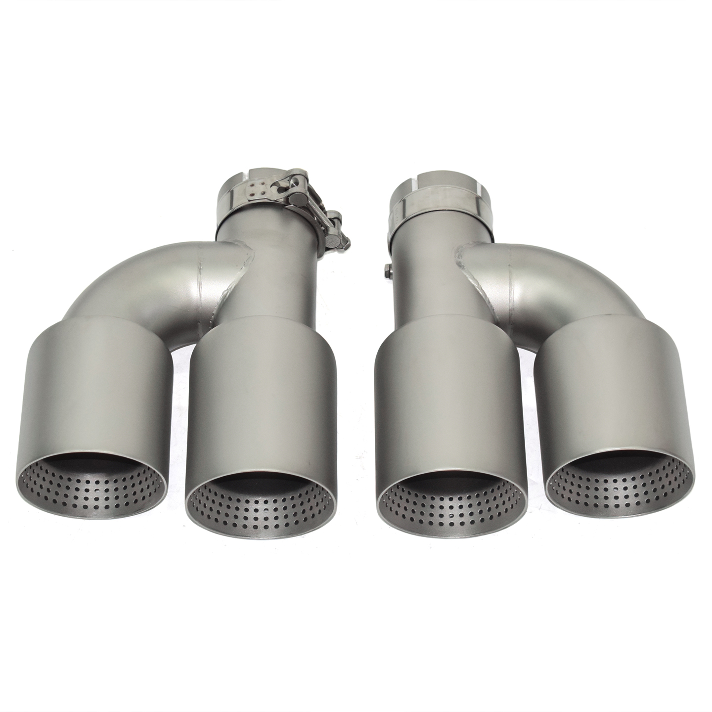 Universelle Mattsilberne Edels – Exhaust Muffler Stainless Steel Universal Bewertung und Preis