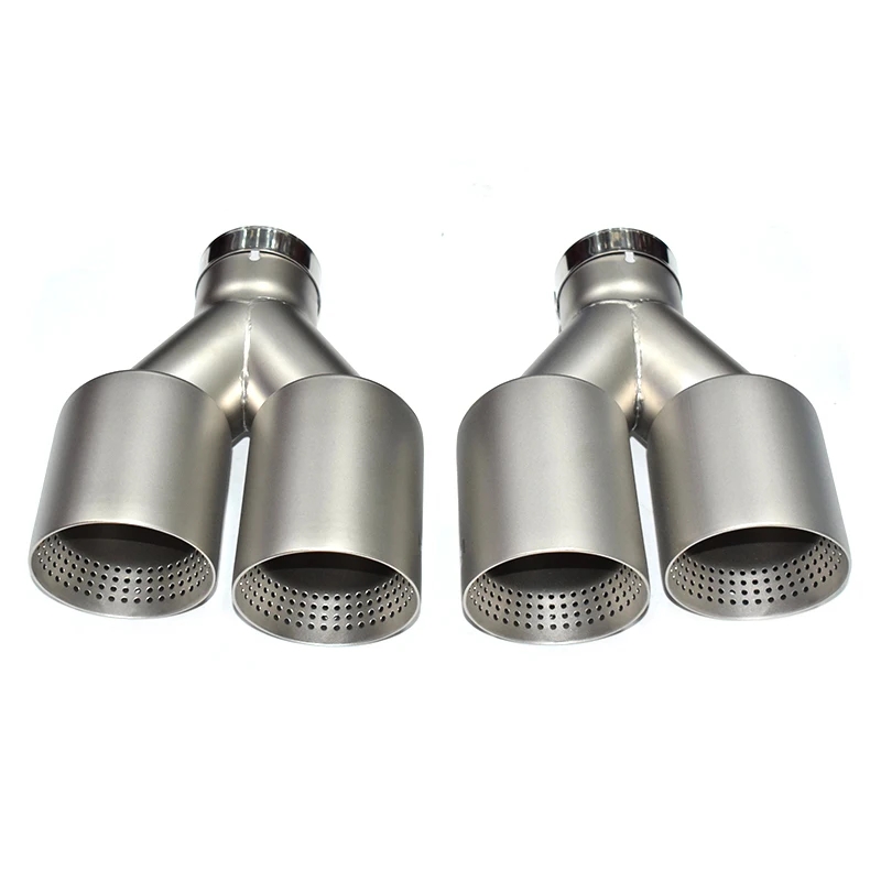Universelle Mattsilberne Edels – Exhaust Muffler Stainless Steel Universal Bewertung und Preis