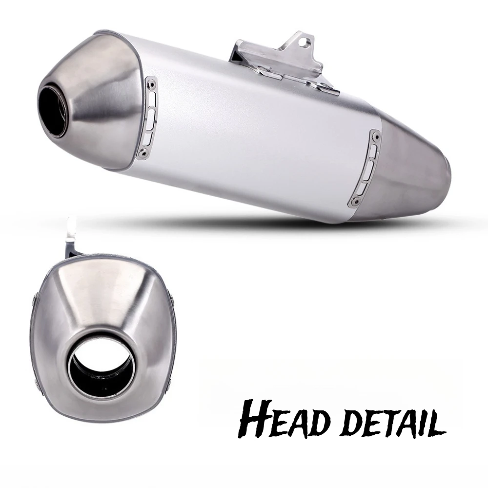 51 mm Universal-Motorrad-Auspu – Exhaust Muffler Stainless Steel Universal Bewertung und Preis