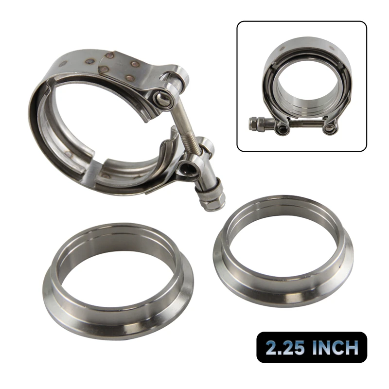 57 mm Turbo-Auspuff-Fallrohr-S – Exhaust V Band Clamp Flange Kit Stainless Bewertung und Preis
