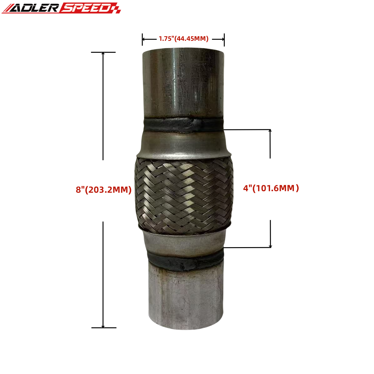 1,75 Zoll, 2 Zoll, 2,25 Zoll,  – Exhaust Flex Pipe Braid Stainless Steel 2.5 Bewertung und Preis