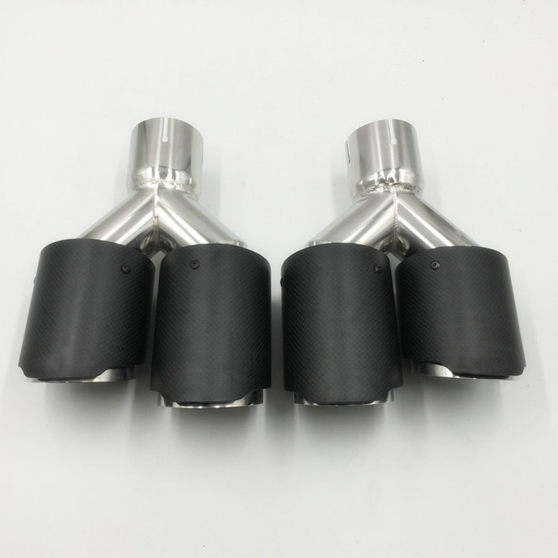 2 Stück 2,5 Zoll (63 mm) Einla – Exhaust Tips Dual Outlet Carbon Fiber 63Mm Bewertung und Preis