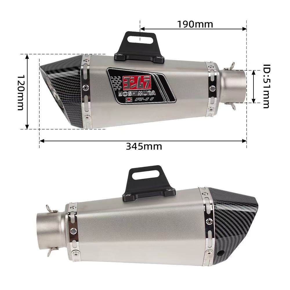 Für Z900 Z400 Ninja400 300 ZX6 – Exhaust Muffler Stainless Steel Universal Bewertung und Preis