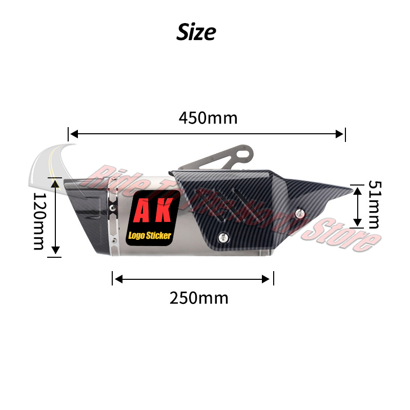 Slip On 51 mm Universal Motorr – Exhaust Muffler Stainless Steel Universal Bewertung und Preis