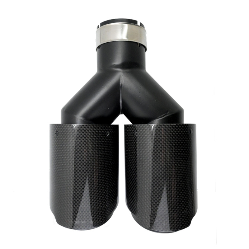 Y-förmige Doppel-Auspuffblende – Exhaust Tips Dual Outlet Carbon Fiber 63Mm Bewertung und Preis