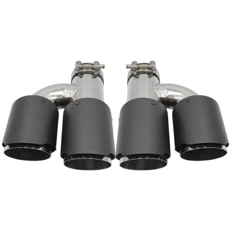 Y-förmige Doppel-Auspuffblende – Exhaust Tips Dual Outlet Carbon Fiber 63Mm Bewertung und Preis