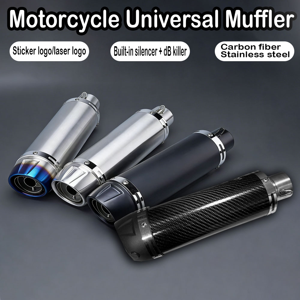 51mm Universal Motorrad Auspuf – Exhaust Muffler Stainless Steel Universal Bewertung und Preis