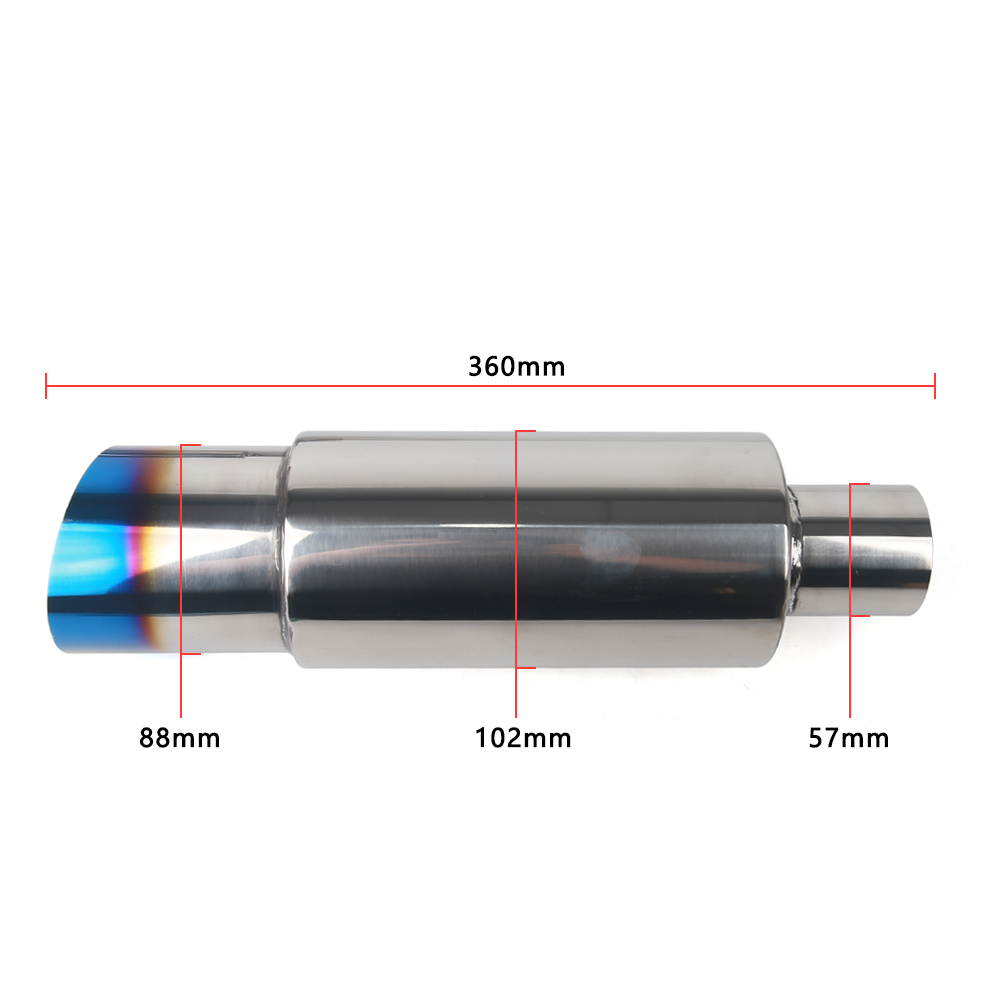 Auto- und Motorrad-Auspuffanla – Exhaust Muffler Stainless Steel Universal Bewertung und Preis