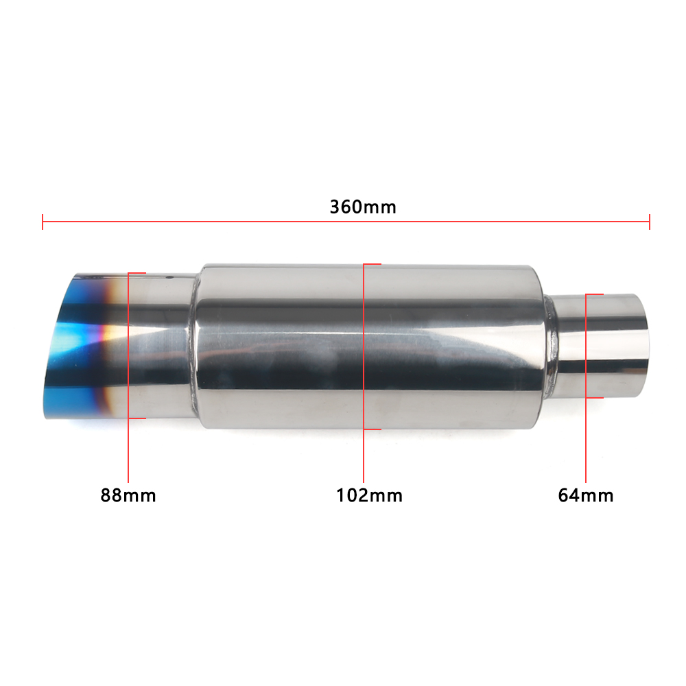 Auto- und Motorrad-Auspuffanla – Exhaust Muffler Stainless Steel Universal Bewertung und Preis