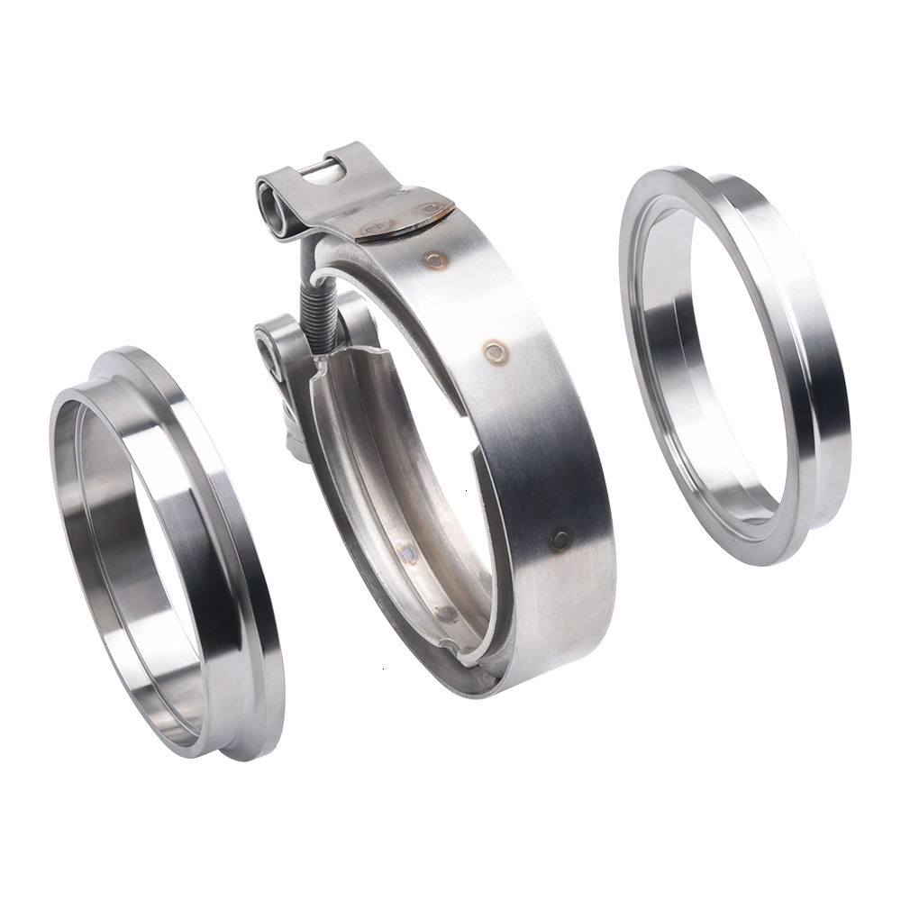 2' 2,25' 2,5' 2,75' Edelstahl  – Exhaust V Band Clamp Flange Kit Stainless Bewertung und Preis