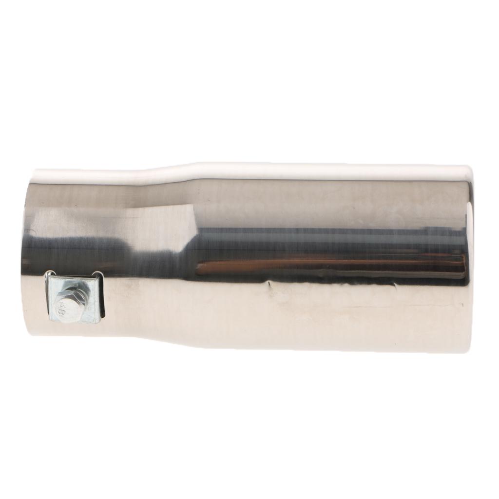 1PC 30-50mm Einlass Edelstahl  – Exhaust Muffler Stainless Steel Universal Bewertung und Preis