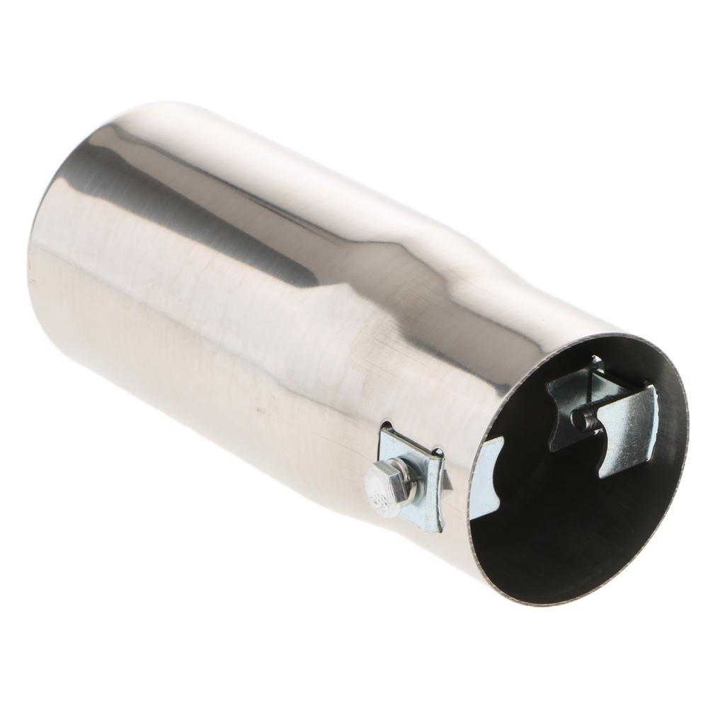 1PC 30-50mm Einlass Edelstahl  – Exhaust Muffler Stainless Steel Universal Bewertung und Preis