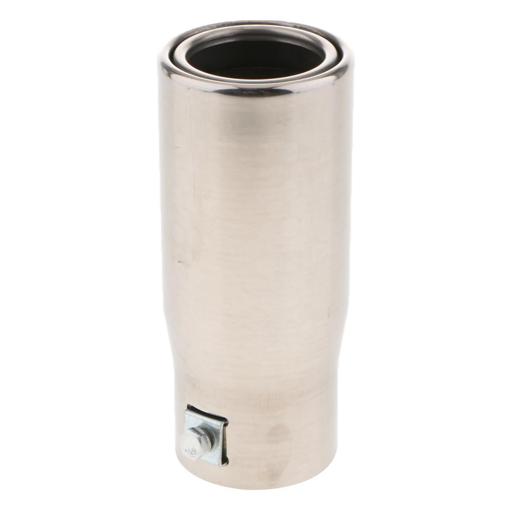 1PC 30-50mm Einlass Edelstahl  – Exhaust Muffler Stainless Steel Universal Bewertung und Preis