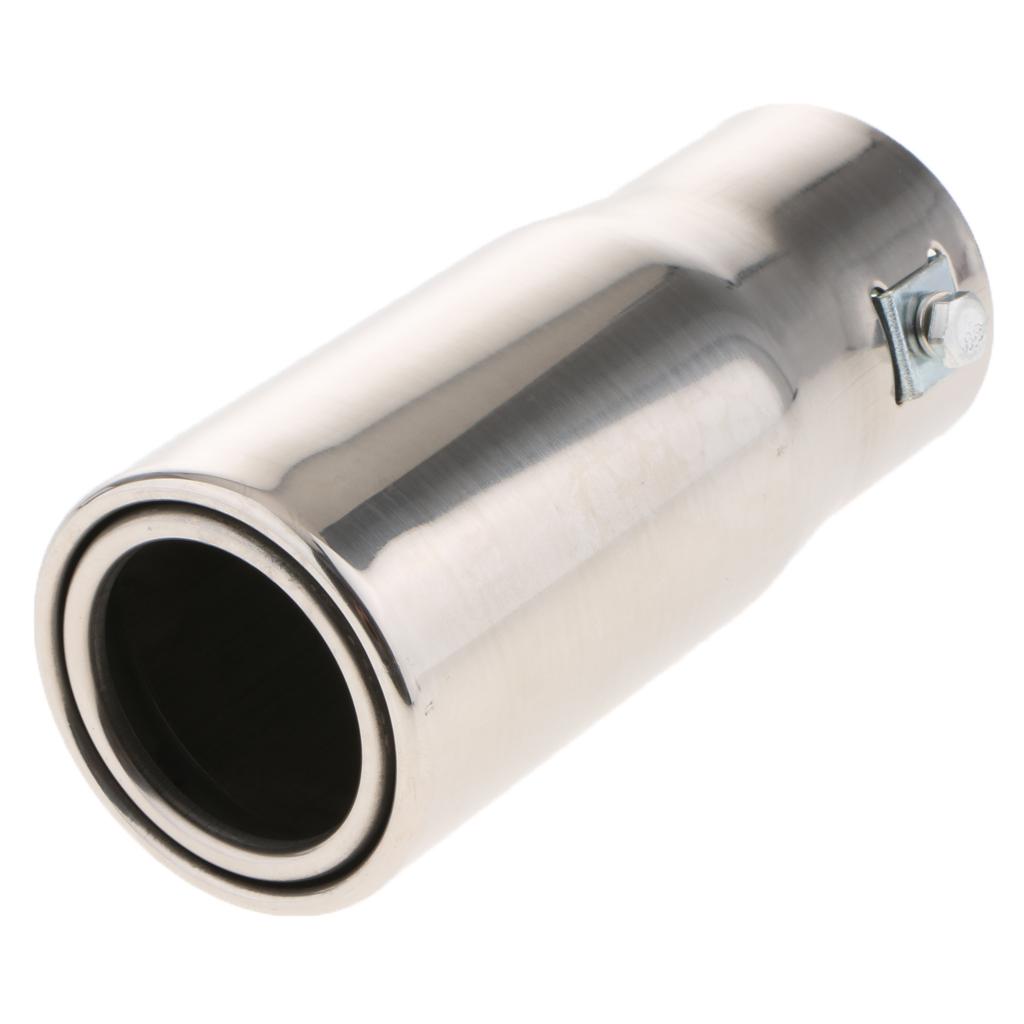 1PC 30-50mm Einlass Edelstahl  – Exhaust Muffler Stainless Steel Universal Bewertung und Preis