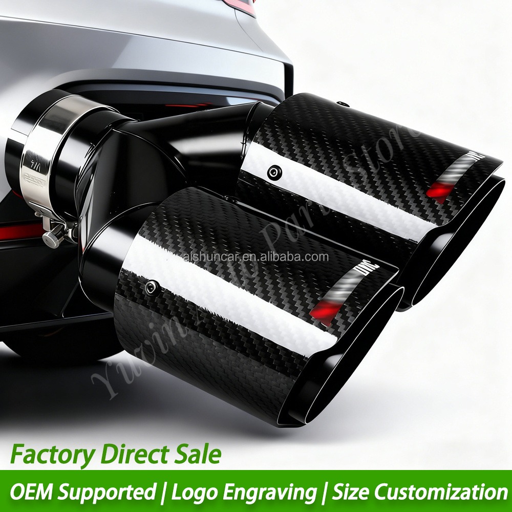 Universeller Doppel-Auspuffend – Exhaust Tips Dual Outlet Carbon Fiber 63Mm Bewertung und Preis