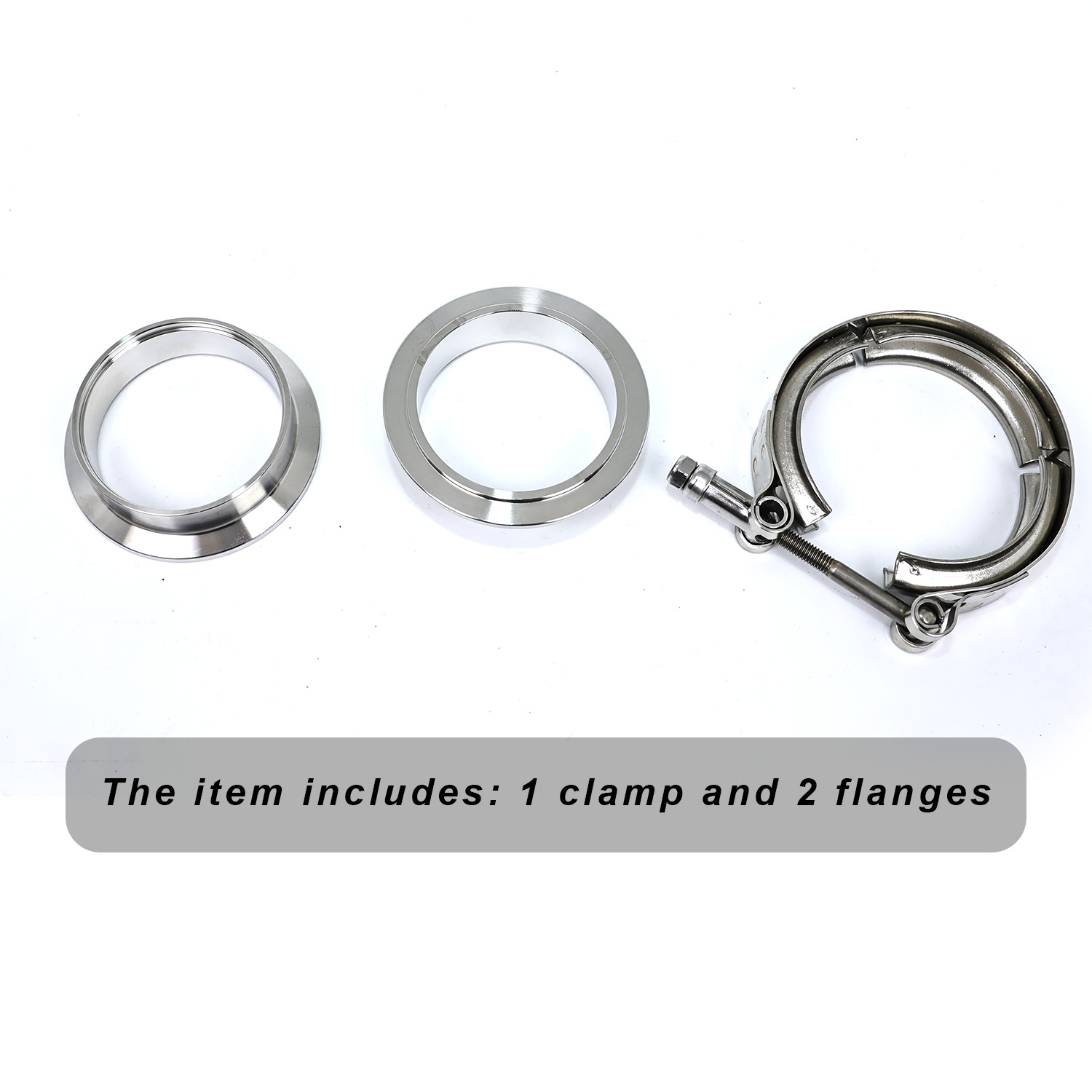 Universelles 304-Edelstahl-Sch – Exhaust V Band Clamp Flange Kit Stainless Bewertung und Preis