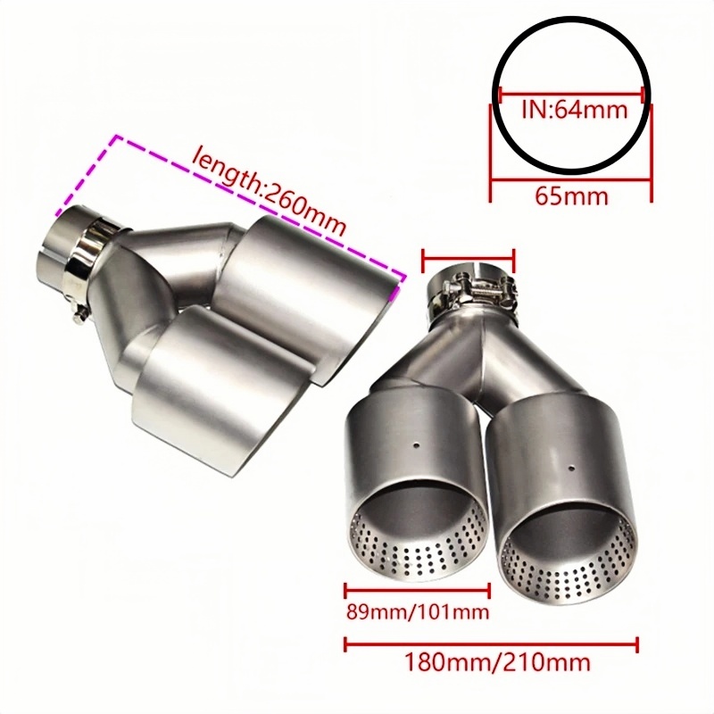 Universelle Edelstahl-Auspuffb – Exhaust Muffler Stainless Steel Universal Bewertung und Preis