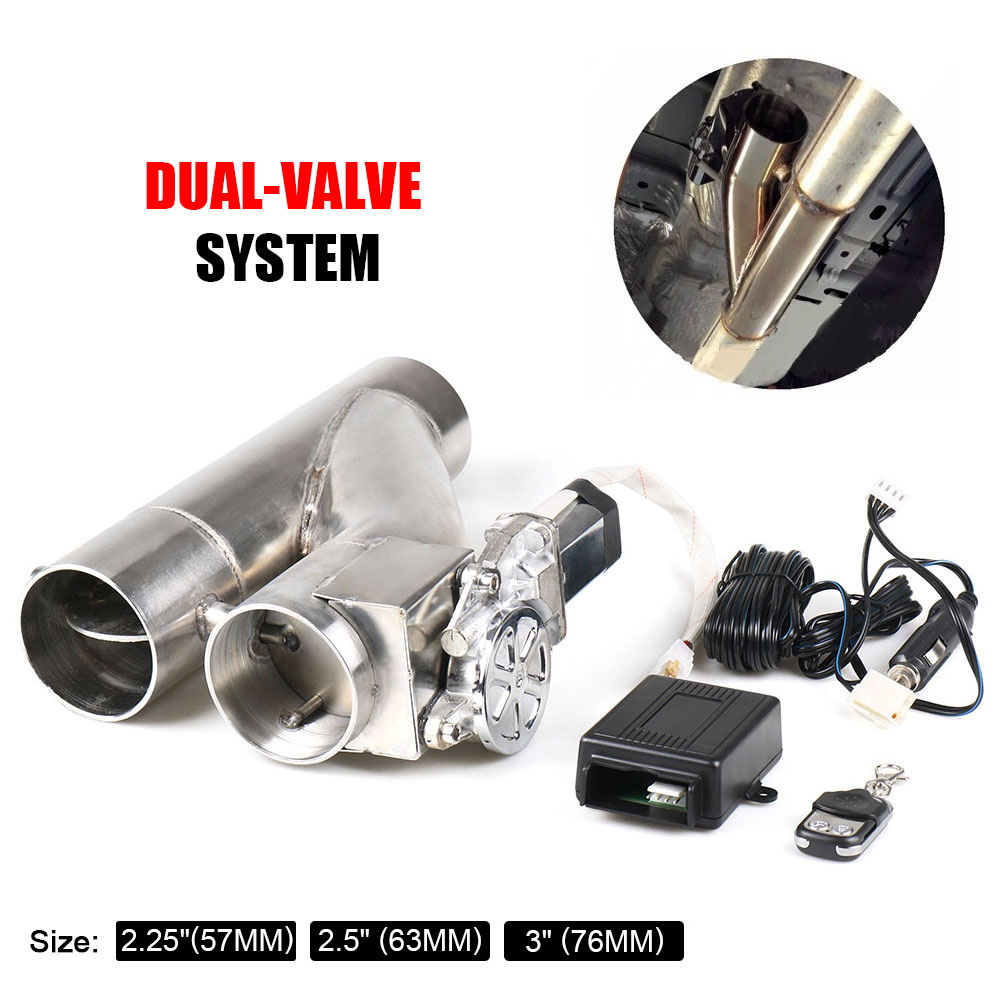 Edelstahl-Header, 2,25 Zoll/2, – Dual Exhaust Cutout Valve Y Pipe Stainless Bewertung und Preis